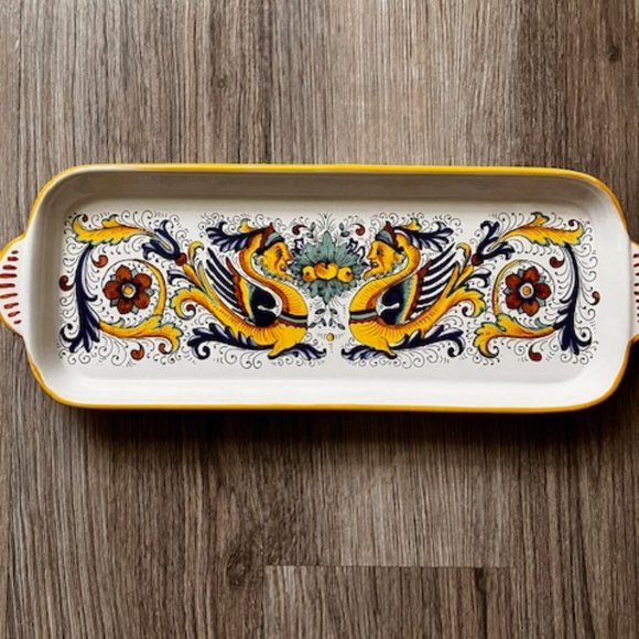 Ceramica Nova Deruta Rectangular Tray   NEW without tags - Picture 2 of 7